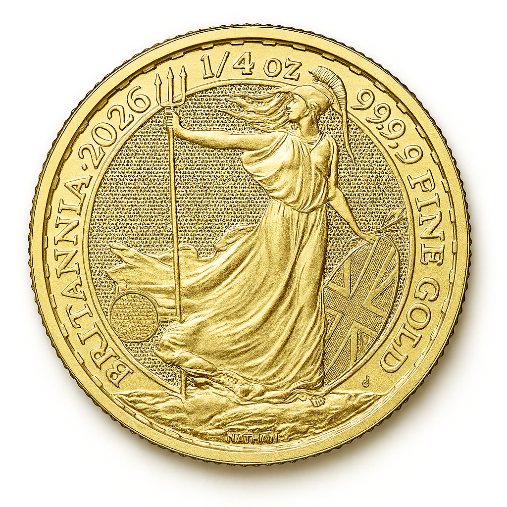 Gold Great Britain Britannia 1/4 oz